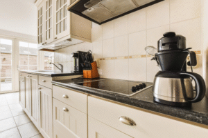Durable kitchen and bath cabinets.